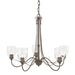 Trellis 5 Arm Chandelier in Bronze - 103063-SKT-05-LL0083 by Hubbardton Forge