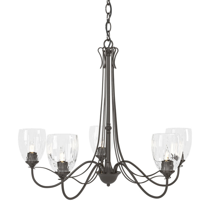 Trellis 5 Arm Chandelier in Oil Rubbed Bronze - 103063-SKT-14-LL0083 by Hubbardton Forge