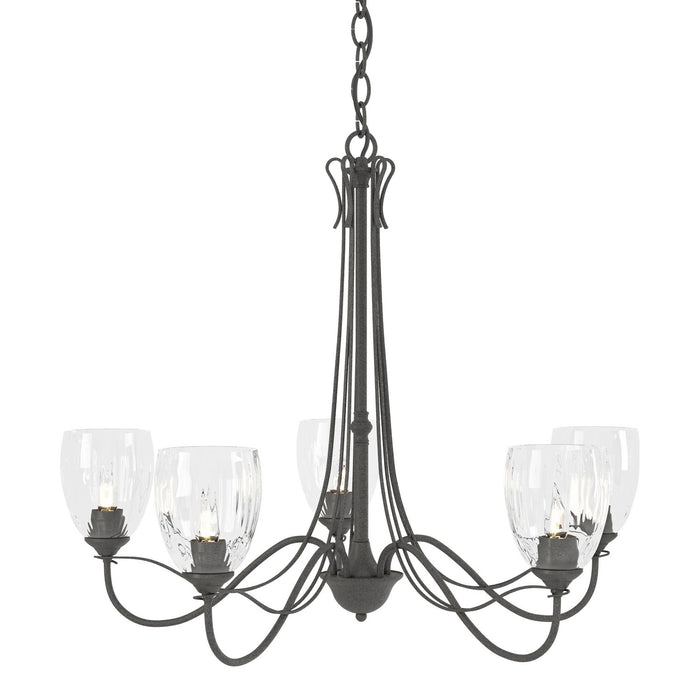 Trellis 5 Arm Chandelier in Natural Iron - 103063-SKT-20-LL0083 by Hubbardton Forge