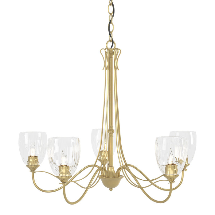 Trellis 5 Arm Chandelier in Modern Brass - 103063-SKT-86-LL0083 by Hubbardton Forge