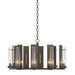 New Town 10 Arm Chandelier in Bronze - 103290-SKT-05-II0184 by Hubbardton Forge