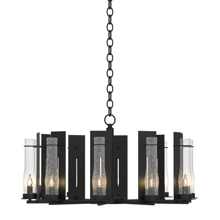 New Town 10 Arm Chandelier in Black - 103290-SKT-10-II0184 by Hubbardton Forge