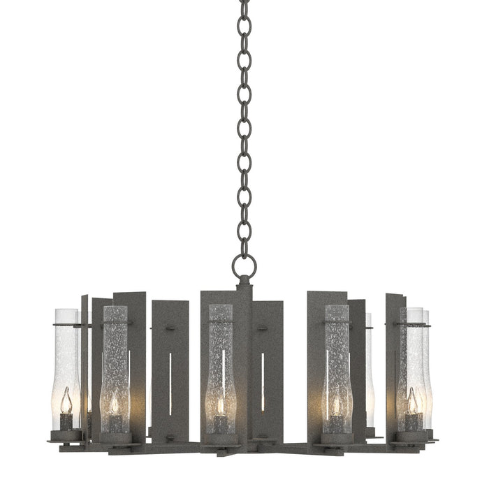 New Town 10 Arm Chandelier in Natural Iron - 103290-SKT-20-II0184 by Hubbardton Forge