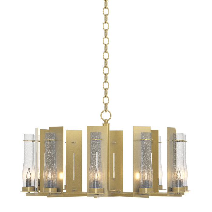 New Town 10 Arm Chandelier in Modern Brass - 103290-SKT-86-II0184 by Hubbardton Forge