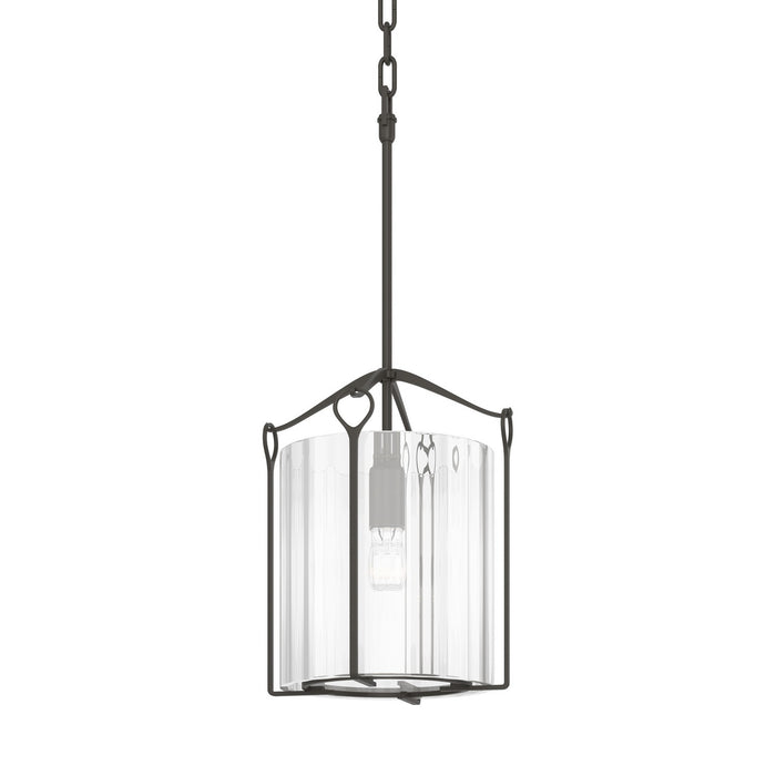 Bow Tall Mini Pendant in Dark Smoke - 104060-SKT-07-ZM0137 by Hubbardton Forge