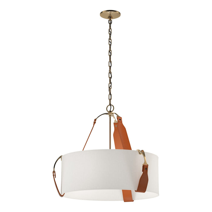 Saratoga Small Pendant in Antique Brass - 104070-SKT-27-LC-SE2208 by Hubbardton Forge