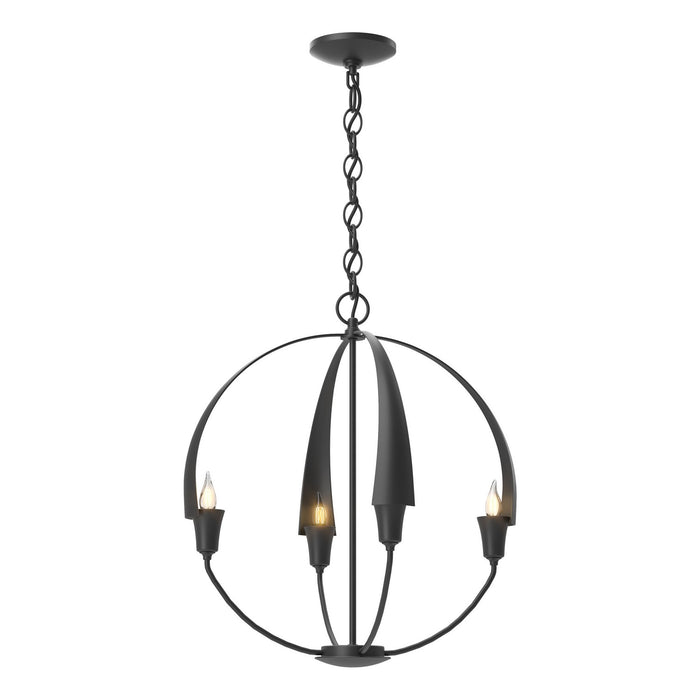 Cirque Small Chandelier in Black - 104201-SKT-10 by Hubbardton Forge