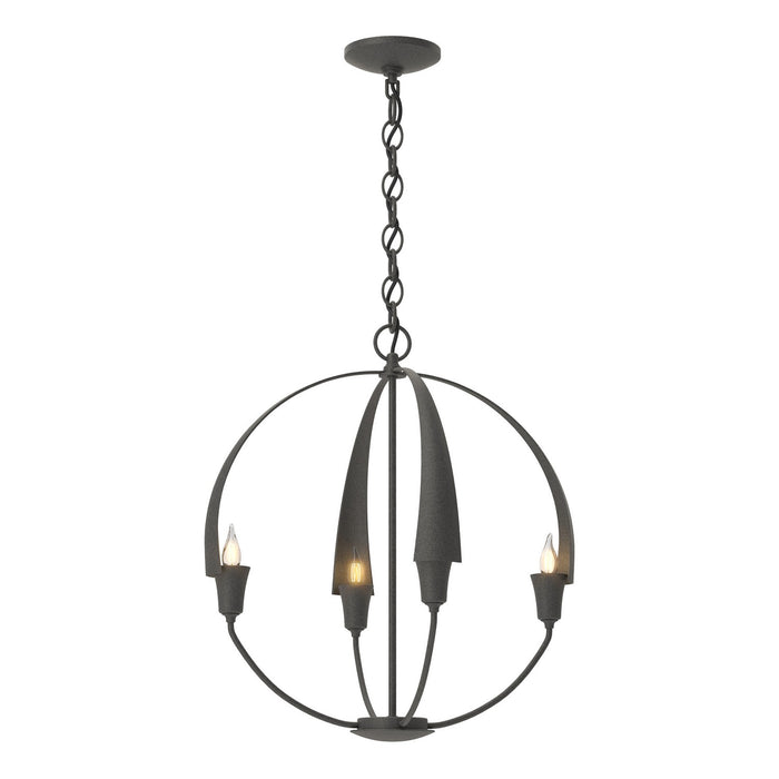 Cirque Small Chandelier in Natural Iron - 104201-SKT-20 by Hubbardton Forge