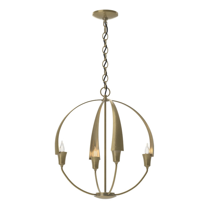 Cirque Small Chandelier in Modern Brass - 104201-SKT-86 by Hubbardton Forge