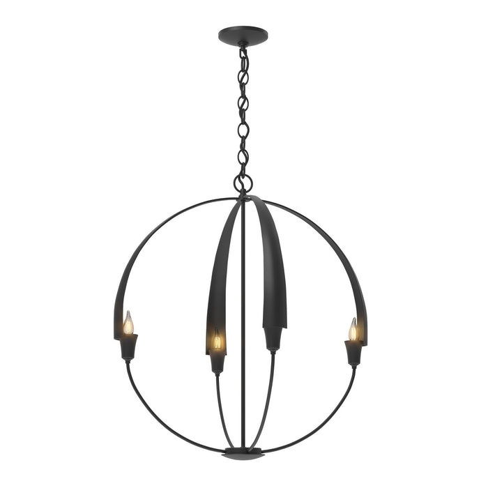 Cirque Large Chandelier in Black - 104203-SKT-10 by Hubbardton Forge