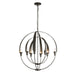 Double Cirque Chandelier in Oil Rubbed Bronze - 104205-SKT-14 by Hubbardton Forge