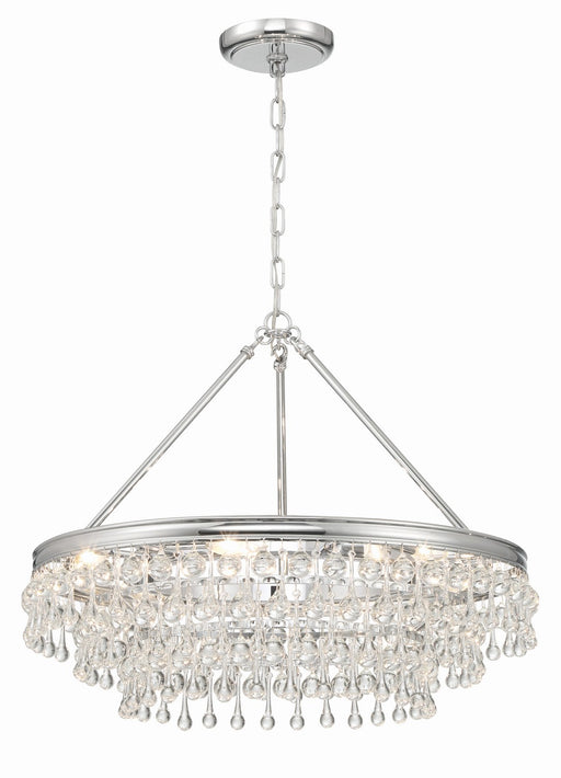 237-CH- Calypso 6-Light Chandelier in Polished Chrome by Crystorama