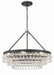 237-MK- Calypso 6-Light Chandelier in Matte Black by Crystorama