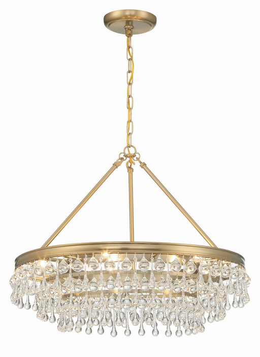 237-VG- Calypso 6-Light Chandelier in Vibrant Gold by Crystorama