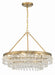 237-VG- Calypso 6-Light Chandelier in Vibrant Gold by Crystorama