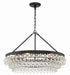 275-MK- Calypso 6-Light Chandelier in Matte Black by Crystorama