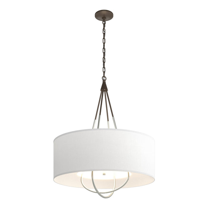 Loop Pendant in Bronze with Vintage Platinum Accent - 104230-SKT-05-82-SF2811 by Hubbardton Forge