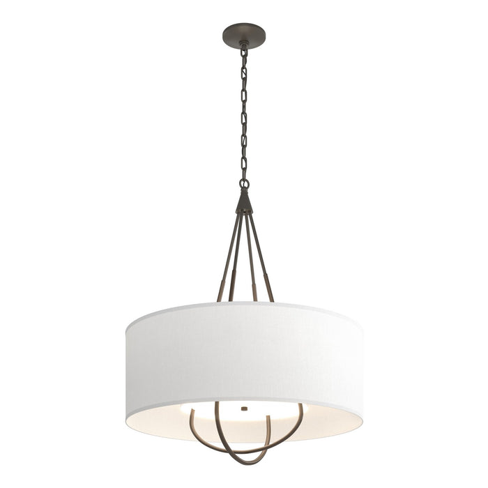 Loop Pendant in Dark Smoke with Bronze Accent - 104230-SKT-07-05-SF2811 by Hubbardton Forge