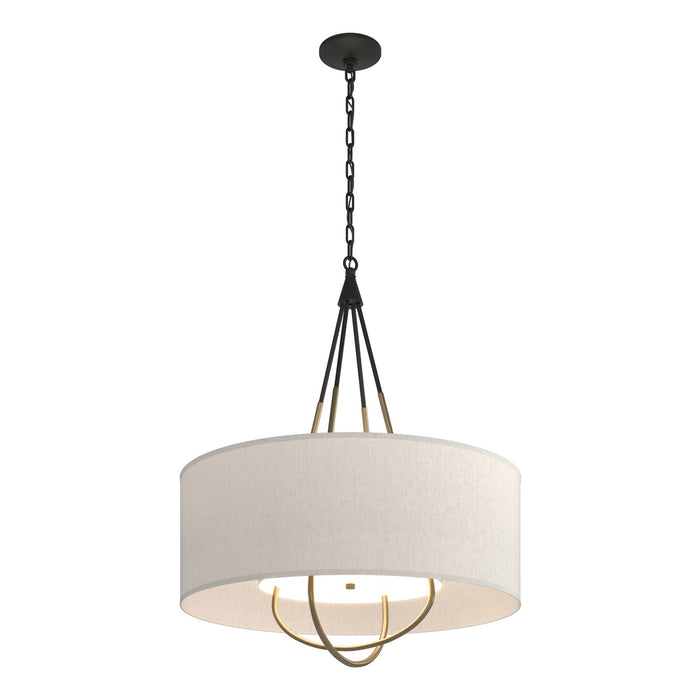 Loop Pendant in Black with Soft Gold Accent - 104230-SKT-10-84-SE2811 by Hubbardton Forge