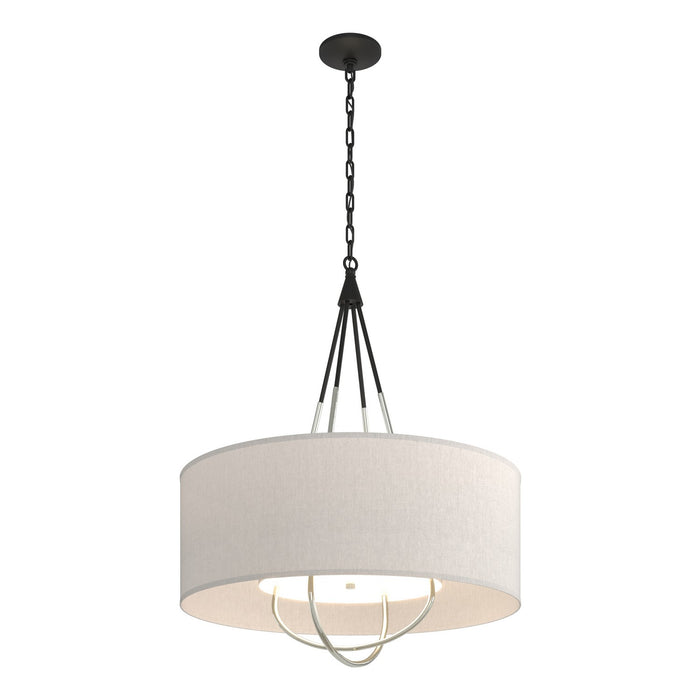 Loop Pendant in Black with Sterling Accent - 104230-SKT-10-85-SE2811 by Hubbardton Forge