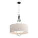 Loop Pendant in Black with Sterling Accent - 104230-SKT-10-85-SE2811 by Hubbardton Forge