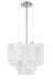 ADD-300-CH-WH- Addis 4-Light Chandelier in Polished Chrome by Crystorama