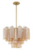 ADD-306-AG-AM- Addis 6-Light Chandelier in Aged Brass by Crystorama