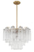 ADD-306-AG-CL- Addis 6-Light Chandelier in Aged Brass by Crystorama