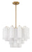 ADD-306-AG-WH- Addis 6-Light Chandelier in Aged Brass by Crystorama