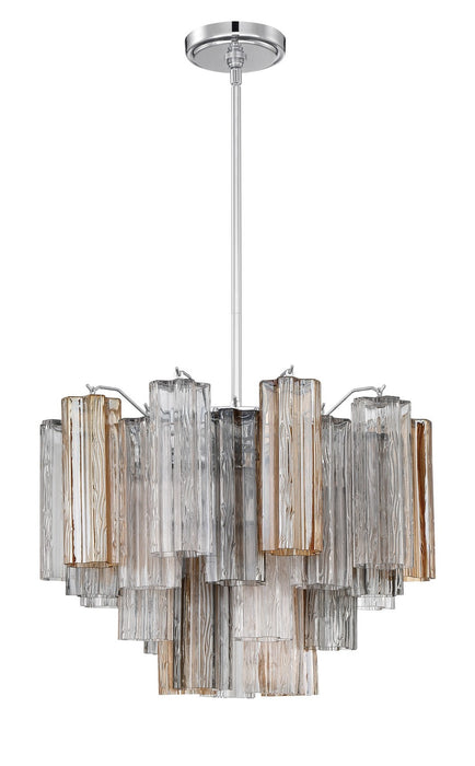 ADD-306-CH-AU- Addis 6-Light Chandelier in Polished Chrome by Crystorama