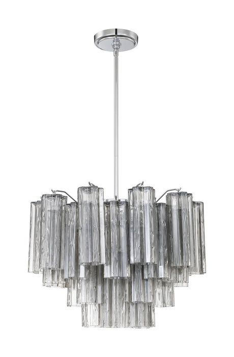 ADD-306-CH-SM- Addis 6-Light Chandelier in Polished Chrome by Crystorama