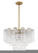 ADD-308-AG-CL- Addis 9-Light Chandelier in Aged Brass by Crystorama