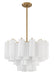 ADD-308-AG-WH- Addis 9-Light Chandelier in Aged Brass by Crystorama