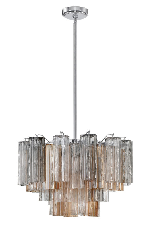 ADD-308-CH-AU- Addis 9-Light Chandelier in Polished Chrome by Crystorama