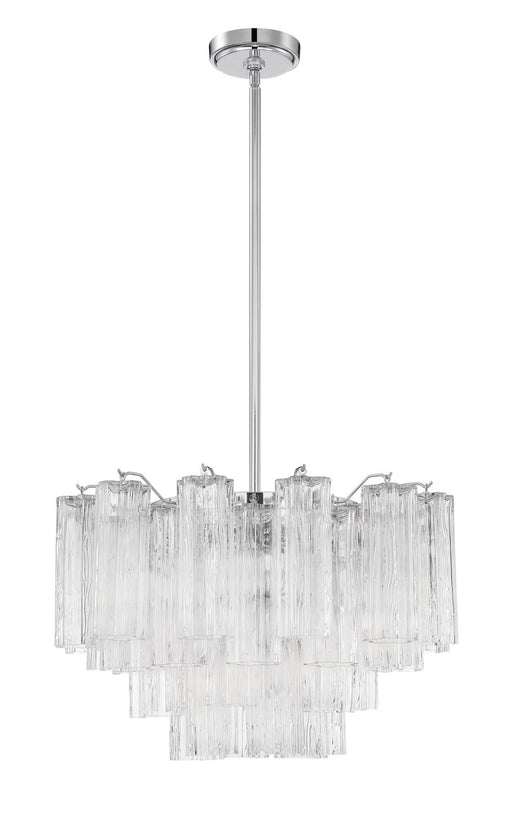 ADD-308-CH-CL- Addis 9-Light Chandelier in Polished Chrome by Crystorama