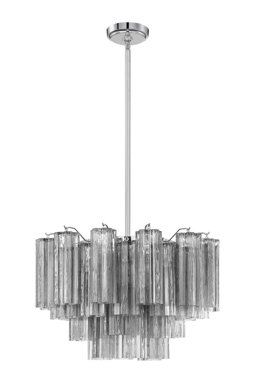 ADD-308-CH-SM- Addis 9-Light Chandelier in Polished Chrome by Crystorama