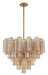 ADD-312-AG-AM- Addis 12-Light Chandelier in Aged Brass by Crystorama