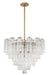 ADD-312-AG-CL- Addis 12-Light Chandelier in Aged Brass by Crystorama