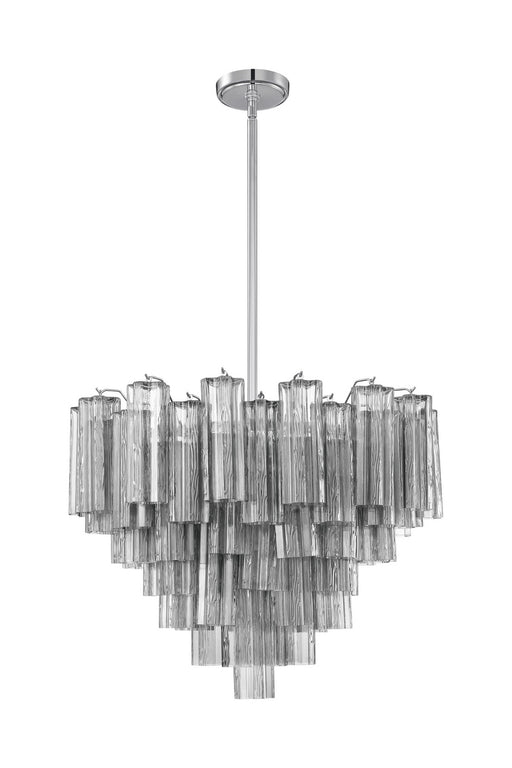 ADD-312-CH-SM- Addis 12-Light Chandelier in Polished Chrome by Crystorama