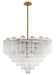 ADD-316-AG-CL- Addis 16-Light Chandelier in Aged Brass by Crystorama