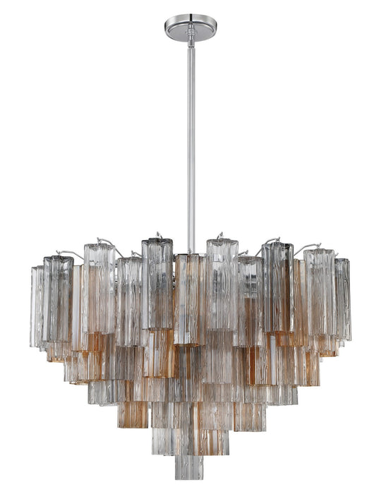 ADD-316-CH-AU- Addis 16-Light Chandelier in Polished Chrome by Crystorama