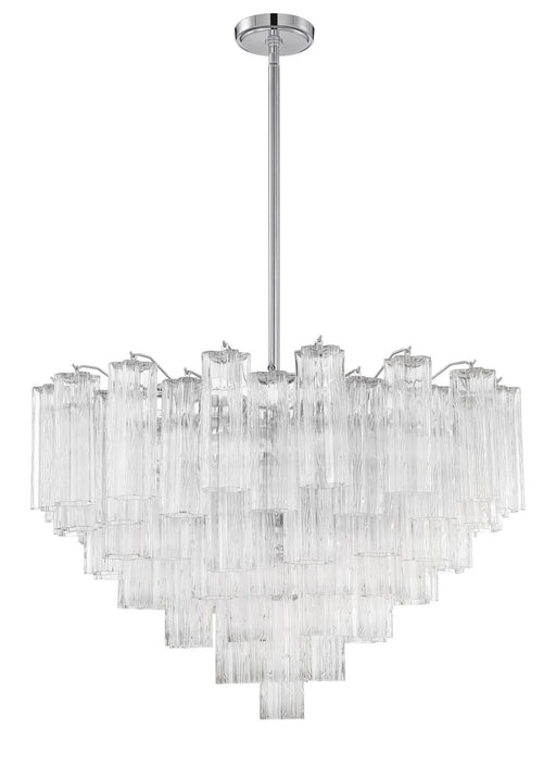 ADD-316-CH-CL- Addis 16-Light Chandelier in Polished Chrome by Crystorama