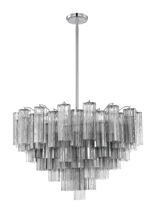 ADD-316-CH-SM- Addis 16-Light Chandelier in Polished Chrome by Crystorama