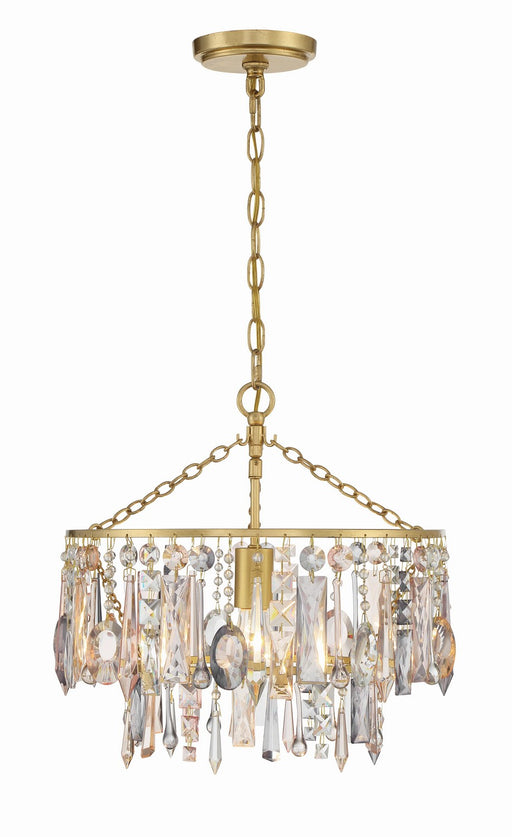 ELS-7100-GA- Elsa 1-Light Pendant in Antique Gold by Crystorama