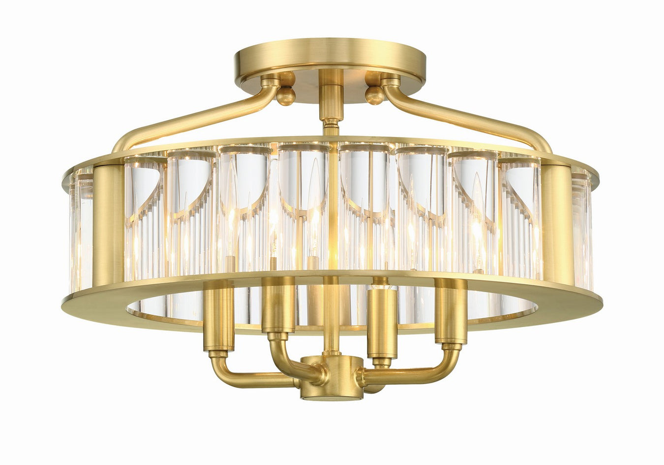 FAR-6000-AG- Farris 4-Light Ceiling Mount in Aged Brass by Crystorama