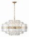 HAY-1407-AG- Hayes 16 Light Chandelier in Aged Brass by Crystorama