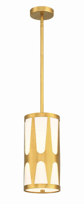 ROY-801-GA- Royston 1-Light Pendant in Antique Gold by Crystorama