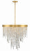 WIN-216-GA-CL-MWP- Winfield 6-Light Chandelier in Antique Gold by Crystorama