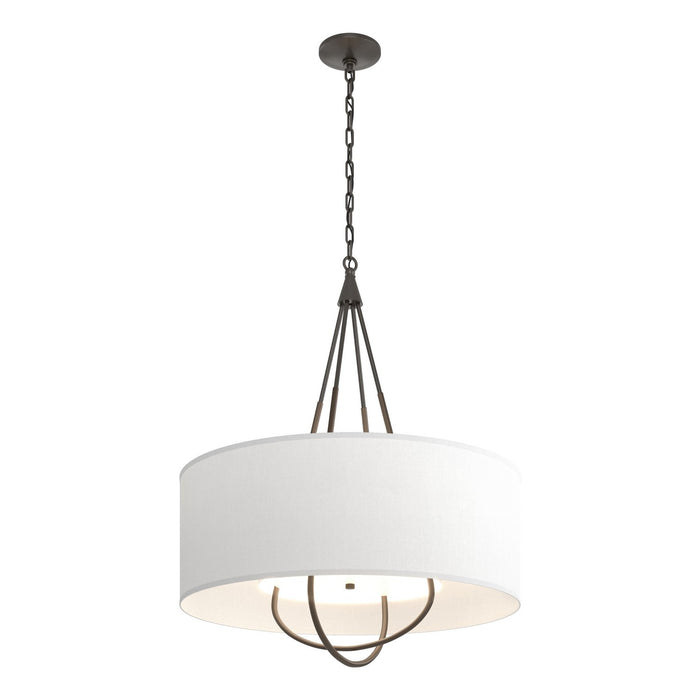 Loop Pendant in Oil Rubbed Bronze with Bronze Accent - 104230-SKT-14-05-SF2811 by Hubbardton Forge