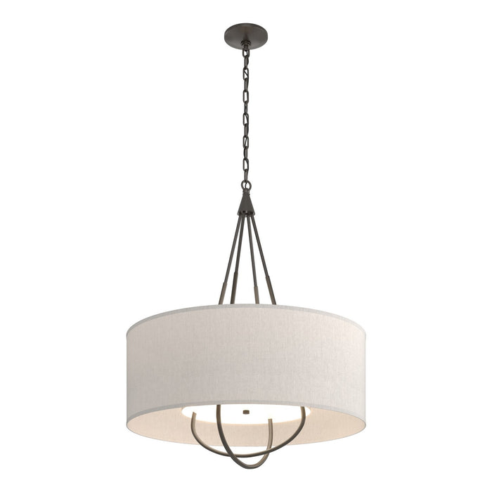 Loop Pendant in Oil Rubbed Bronze with Dark Smoke Accent - 104230-SKT-14-07-SE2811 by Hubbardton Forge